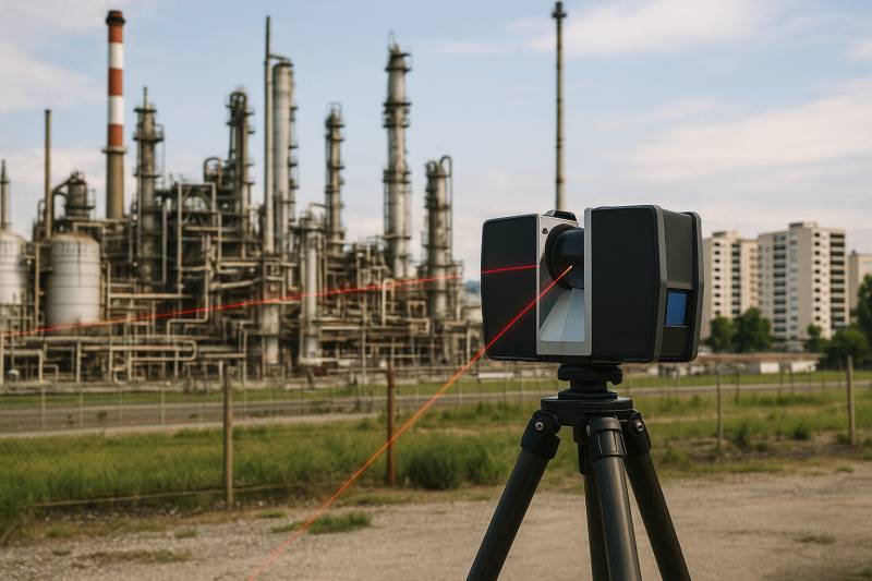 Spécialiste des relevés 3D pour mise en conformité ICPE en zone industrielle à Lyon et dans le Rhône